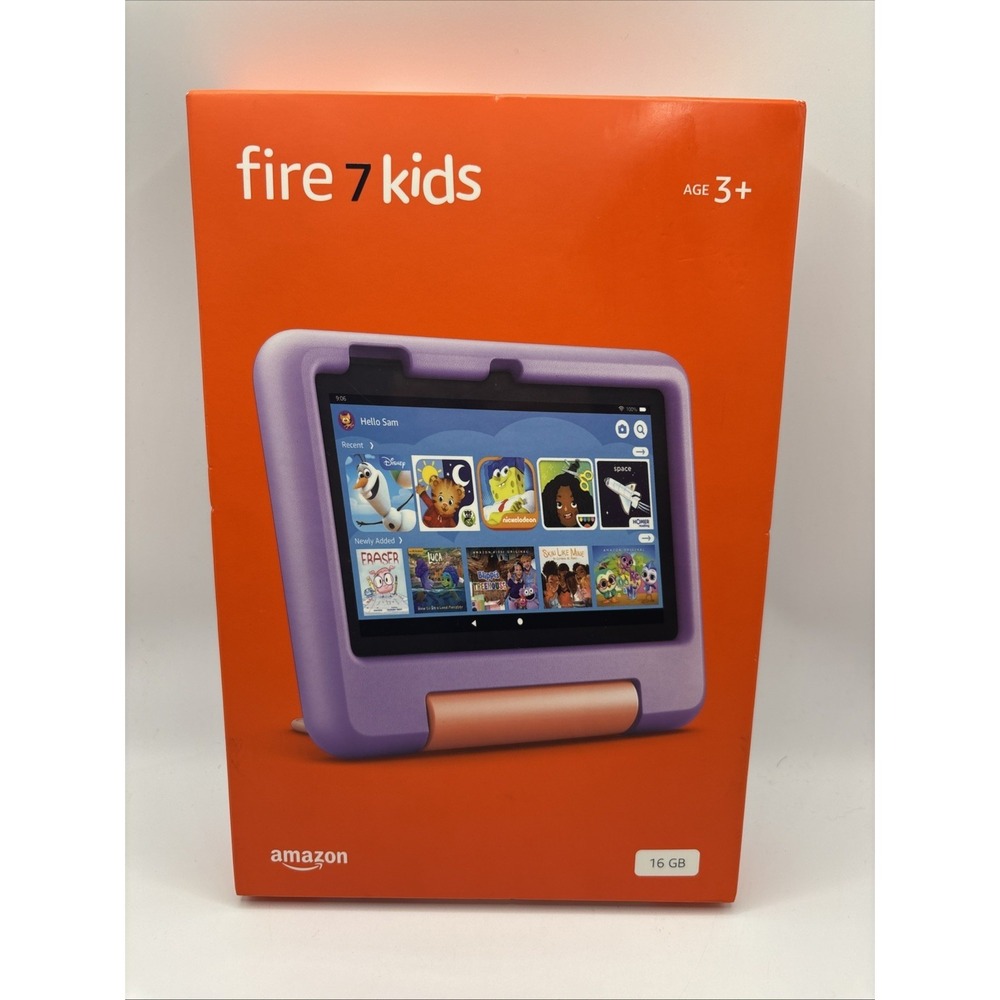 AMAZON FIRE 7 KIDS 12th GEN TABLET - 16GB , Wi-Fi -  PURPLE - SEALED